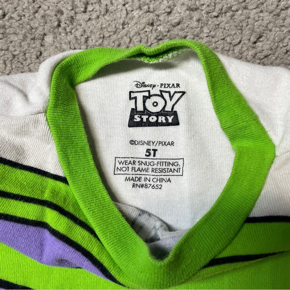 Disney Pixar Toy Story Buzz Lightyear Woody Pajama Tops‎ Kids size 5T - Picture 2 of 13